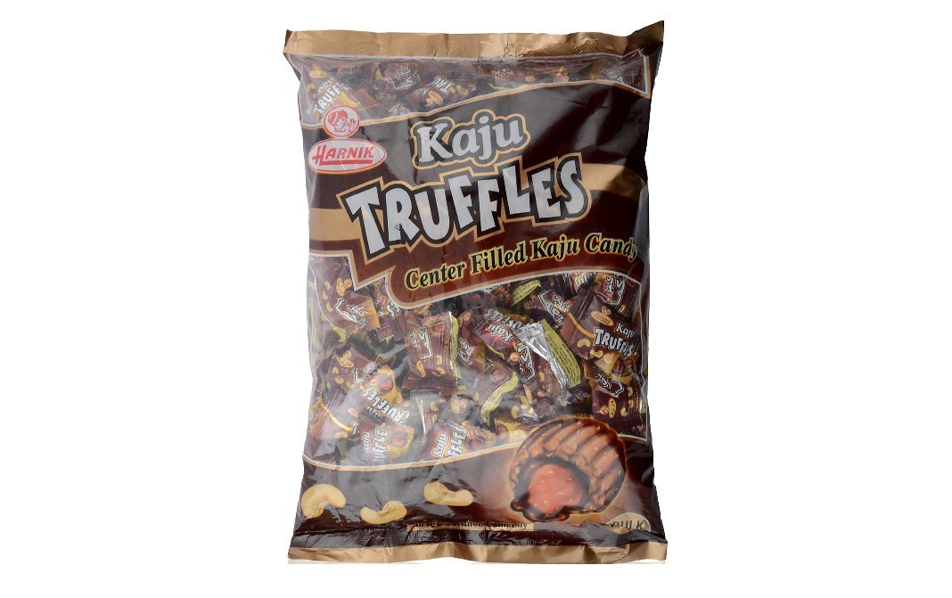 Harnik Kaju Truffles, Center Filled Kaju Candy   Pack  160 pcs